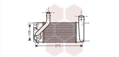 VAN WEZEL Kompressoriõhu radiaator 53004566